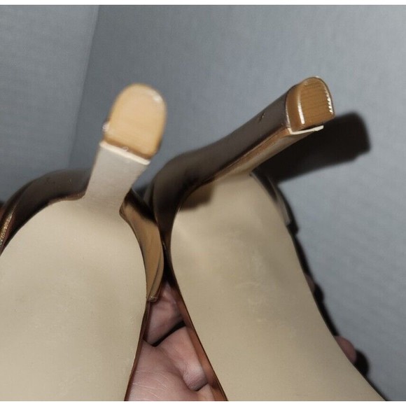 Steve Madden Rose Gold "Truly" Strappy Stiletto Sandal Heels Size 10M - Picture 9 of 12